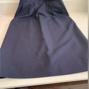 Burberry classic navy blue Women's mid Skirt